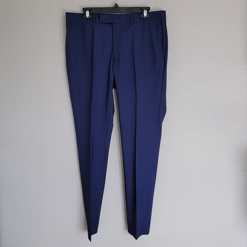 Reaction Kenneth Cole Tecni-Cole Plaid Suit Pants/ 42R X 32L